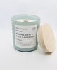 Marine Dew + Wild Lavender Coconut Soy Candle with Wooden Wick