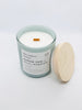 Marine Dew + Wild Lavender Coconut Soy Candle with Wooden Wick